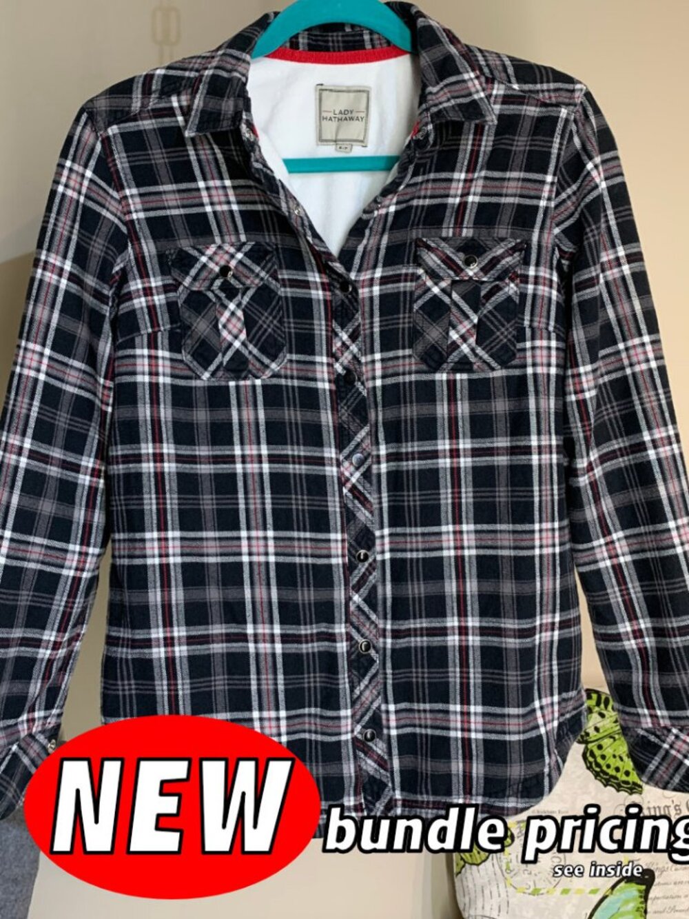 Lady Hathaway Cozy Cozy Fleece Lined Jacket/Shirt